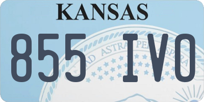 KS license plate 855IVO