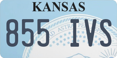 KS license plate 855IVS