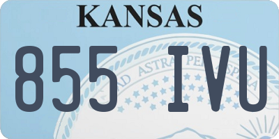 KS license plate 855IVU