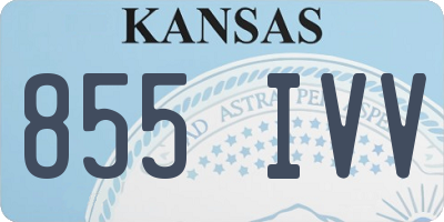 KS license plate 855IVV