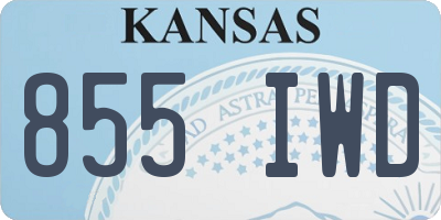 KS license plate 855IWD