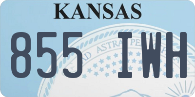 KS license plate 855IWH