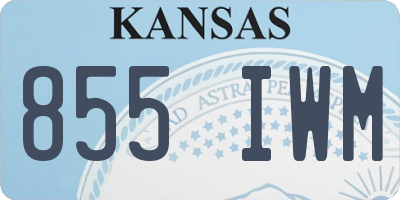 KS license plate 855IWM