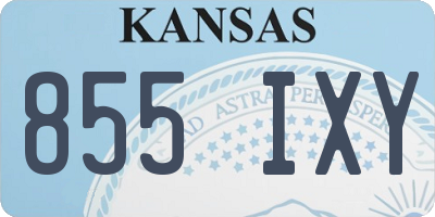 KS license plate 855IXY