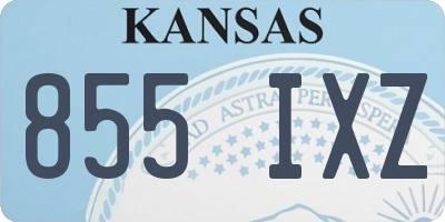 KS license plate 855IXZ