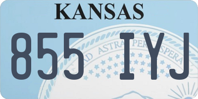 KS license plate 855IYJ