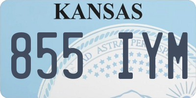 KS license plate 855IYM