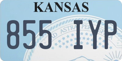 KS license plate 855IYP