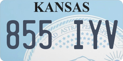 KS license plate 855IYV