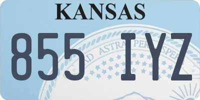 KS license plate 855IYZ