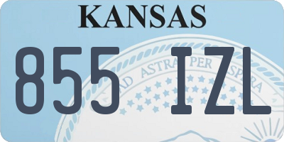 KS license plate 855IZL
