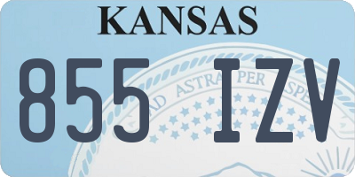 KS license plate 855IZV