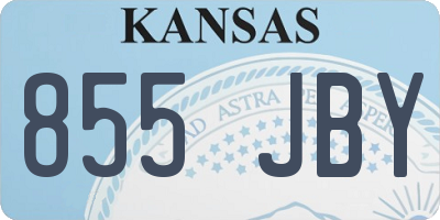 KS license plate 855JBY