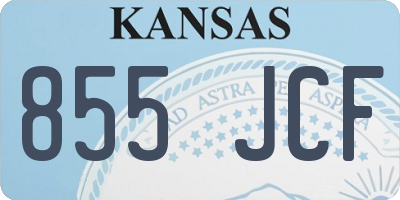 KS license plate 855JCF