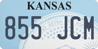 KS license plate 855JCM