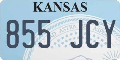 KS license plate 855JCY