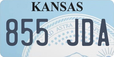 KS license plate 855JDA