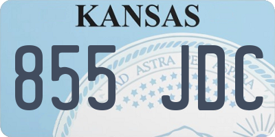 KS license plate 855JDC