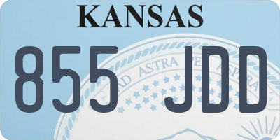 KS license plate 855JDD