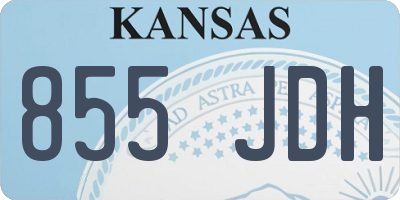 KS license plate 855JDH