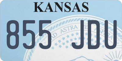 KS license plate 855JDU