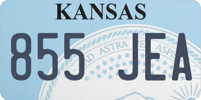 KS license plate 855JEA
