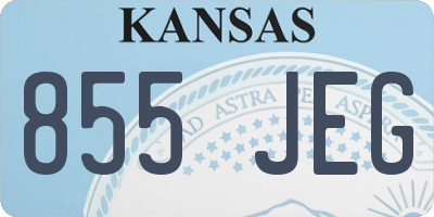 KS license plate 855JEG