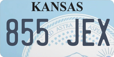 KS license plate 855JEX