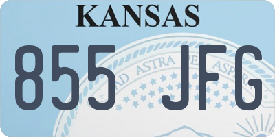 KS license plate 855JFG