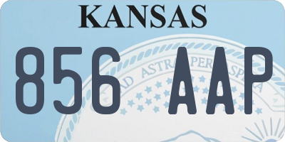 KS license plate 856AAP