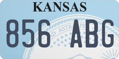 KS license plate 856ABG