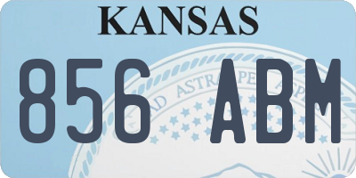 KS license plate 856ABM