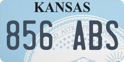 KS license plate 856ABS