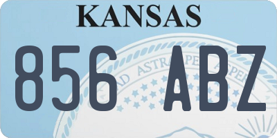 KS license plate 856ABZ
