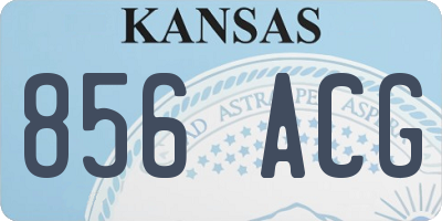 KS license plate 856ACG