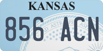 KS license plate 856ACN