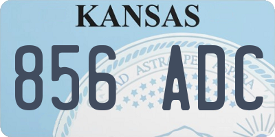 KS license plate 856ADC