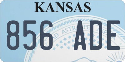 KS license plate 856ADE