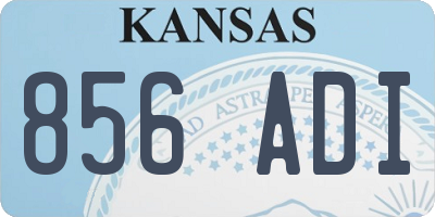 KS license plate 856ADI