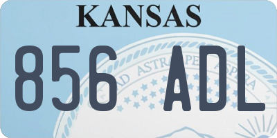 KS license plate 856ADL