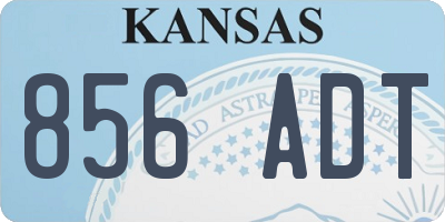 KS license plate 856ADT