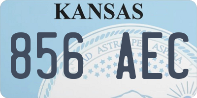 KS license plate 856AEC