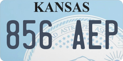 KS license plate 856AEP