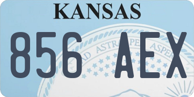 KS license plate 856AEX