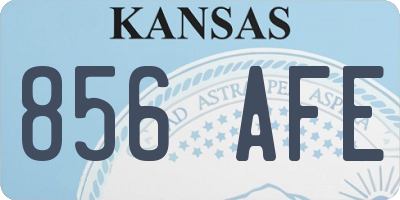 KS license plate 856AFE
