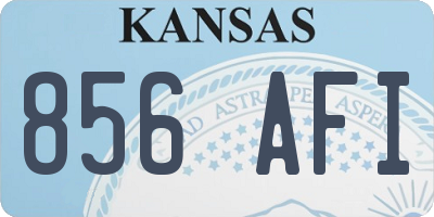 KS license plate 856AFI