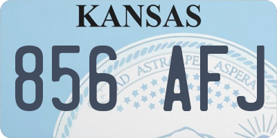 KS license plate 856AFJ