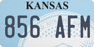 KS license plate 856AFM