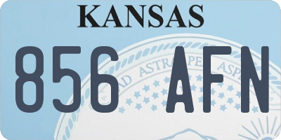 KS license plate 856AFN