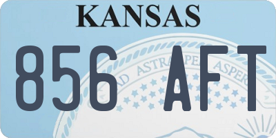 KS license plate 856AFT